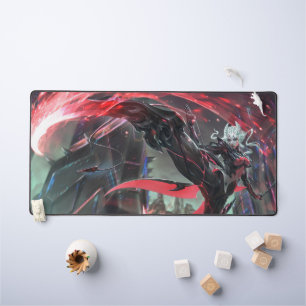 Steel Shadow Gaming Desk Mat Assassin Aesthetics