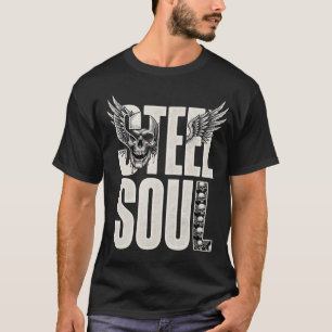 Steel Soul Biker T-Shirt Vintage Motorcycle
