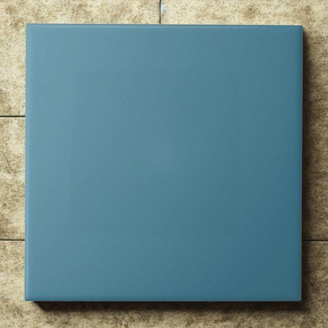 Steel Teal #468499 Modern Cool Interior Accent Ceramic Tile (Creator Uploaded)