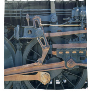 STEEL WHEELS III SHOWER CURTAIN