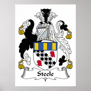 Steele Family Crest Poster