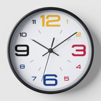 Steelers Themed Wall Clock with Bold Team Colours