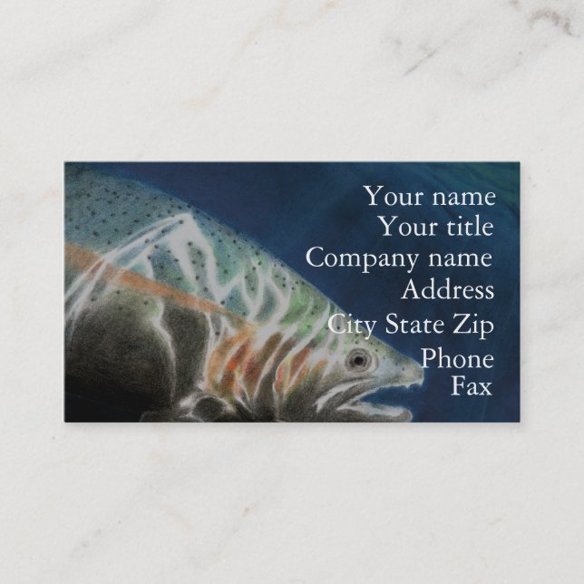 Steelhead Trout Business Card (Front)