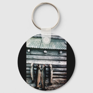 Steelhead Trout or Rainbow Trout Hanging on Side o Key Ring