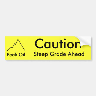 Steep Grade Bumper Sticker