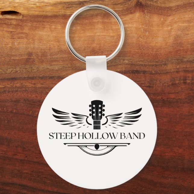 Steep Hollow Band keychain - with quote (Front)