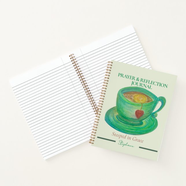 Steeped in Grace Reflection Journal | Personalised (Inside)
