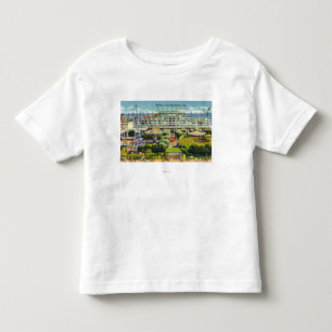 Steeplechase Park View of Pavilion of Fun Toddler T-Shirt