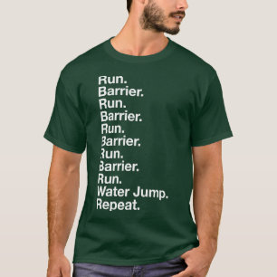 Steeplechase Track and Field Running Run Barrier T-Shirt