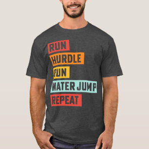 Steeplechase Track and Field Running Track Coach T-Shirt