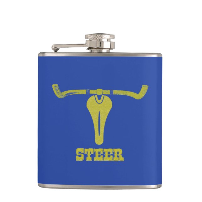 Steer (cycling) hip flask (Front)