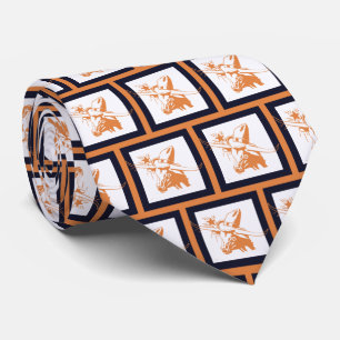 Steer Longhorn Steer Team Mascot  Football Necktie