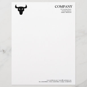 Steer Symbol - White Customised Letterhead