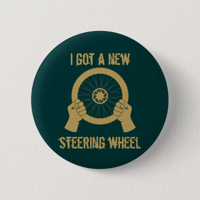 Steering wheel 6 cm round badge (Front)