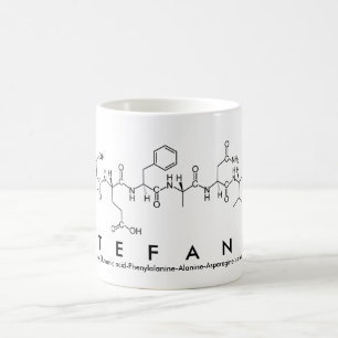Stefanie peptide name mug