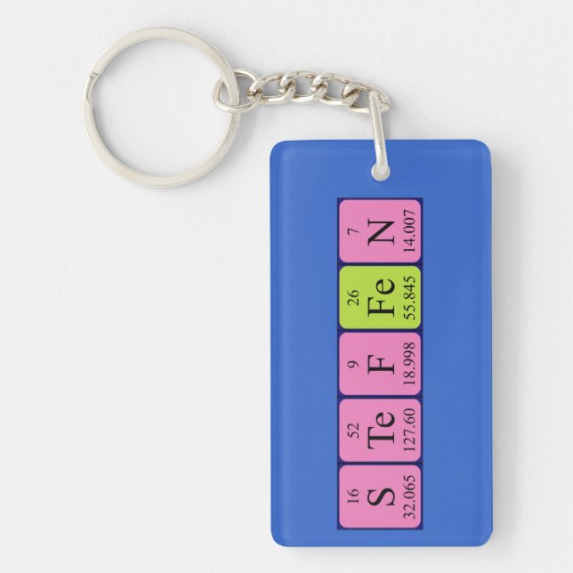 Steffen periodic table name keyring (Front)