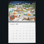 Stef's cartoon calendar<br><div class="desc">Nice and remarkable calendar with 12 cartoons and a Christmas cartoon for December.</div>