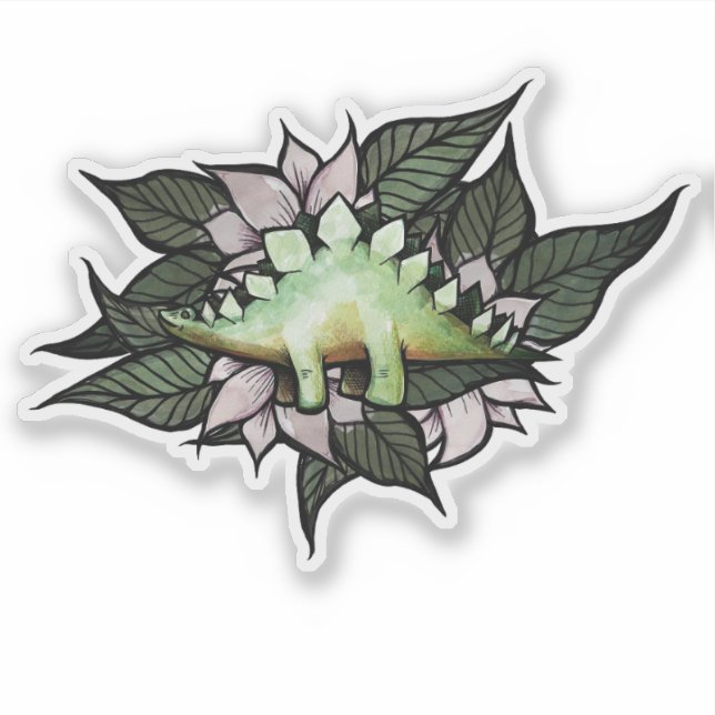Stegosaur Dinosaur Flower Dinosaurs                (Front)