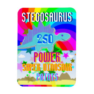 Stegosaurus 250 Power Super Dinosaur Points Magnet