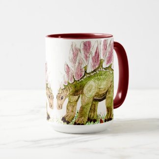 Stegosaurus and Friend Together Mug