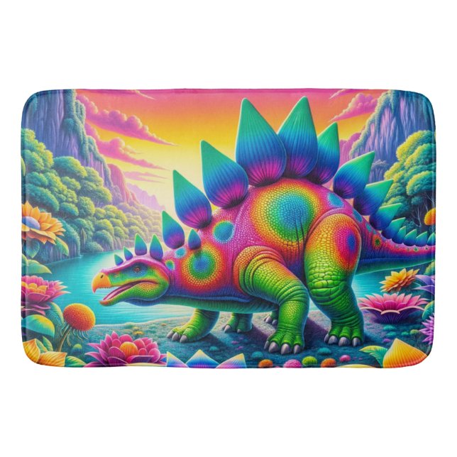 Stegosaurus  bath mat (Front)