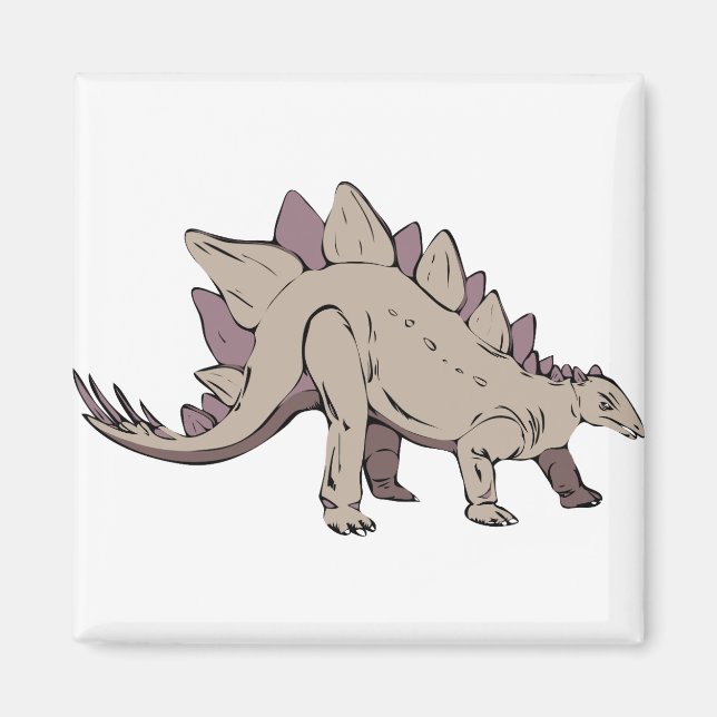 stegosaurus dinosaur ancient magnet (Front)