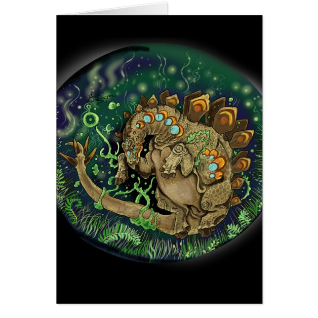 Stegosaurus Dinosaur Art (Front)