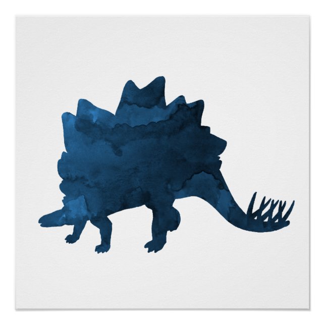 Stegosaurus Dinosaur Art Poster (Front)