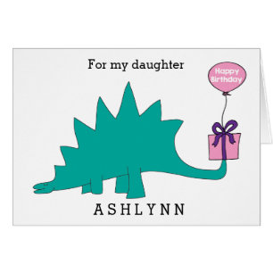 Stegosaurus Dinosaur Birthday Daughter
