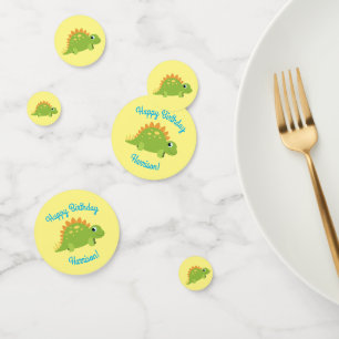 Stegosaurus Dinosaur Birthday Party Confetti