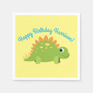 Stegosaurus Dinosaur Birthday Party Napkin
