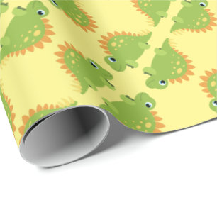 Stegosaurus Dinosaur Birthday Party Wrapping Paper