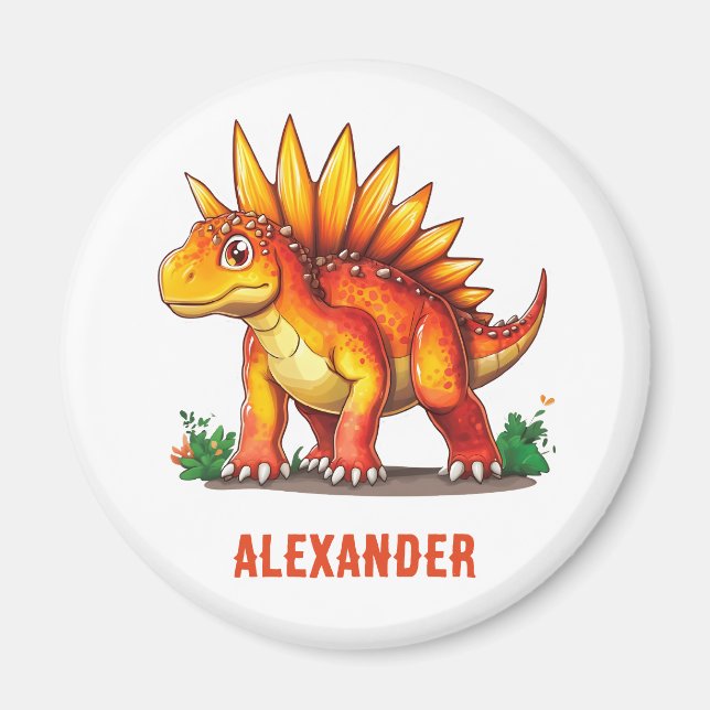 Stegosaurus Dinosaur  Magnet (Front)