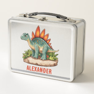 Stegosaurus Dinosaur Metal Lunch Box