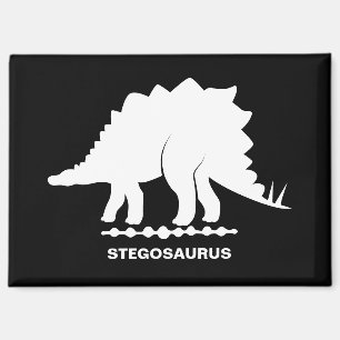 Stegosaurus Dinosaur Silhouette Magnet