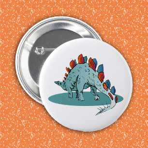Stegosaurus Dinosaur Young Paleontologist 6 Cm Round Badge