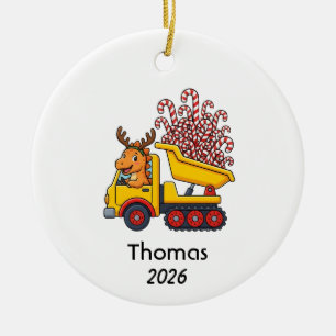 Stegosaurus excavator Christmas Ornament
