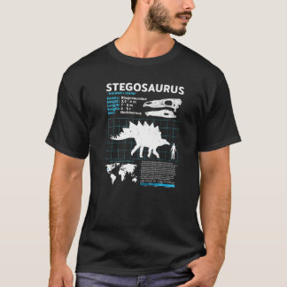 Stegosaurus Fact Sheet Dinosaur Facts   T-Shirt