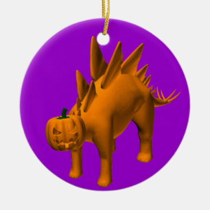 Stegosaurus halloweenis ceramic tree decoration