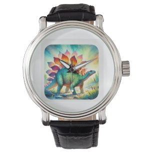 Stegosaurus in Watercolor 190724AREF136 - Watercol Watch