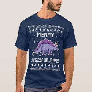 Stegosaurus Lover Ugly Christmas Sweater for Holid