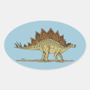 Stegosaurus Oval Sticker