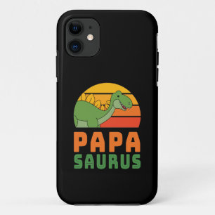 Stegosaurus Papasaurus Dinosaur Father's Day iPhone 11 Case