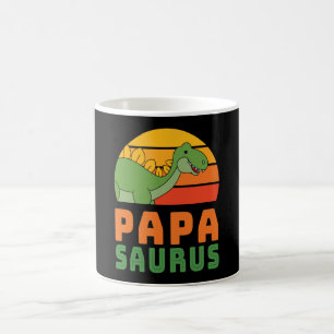 Stegosaurus Papasaurus Dinosaur Father's Day Coffee Mug