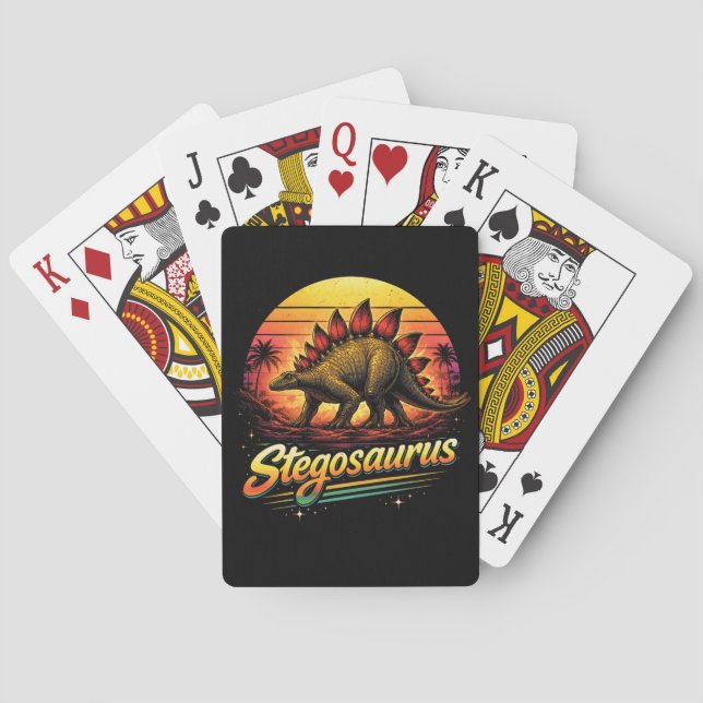 Stegosaurus Playing Cards (Back)