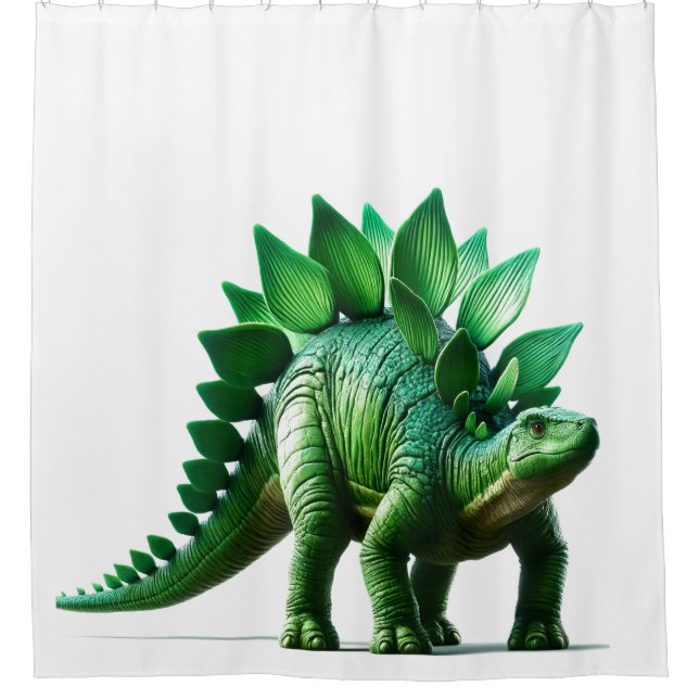 Stegosaurus  shower curtain (Front)