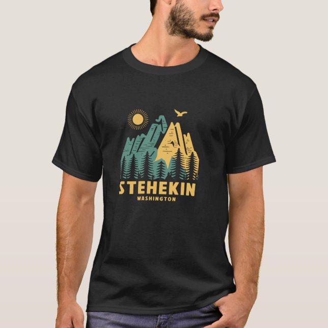 Stehekin Mountains Washington Hiking Outdoors Vint T-Shirt (Front)