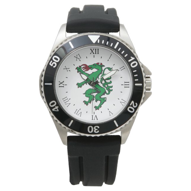 Steiermark Rot Grün Wappen Panther Austria Watch (Front)
