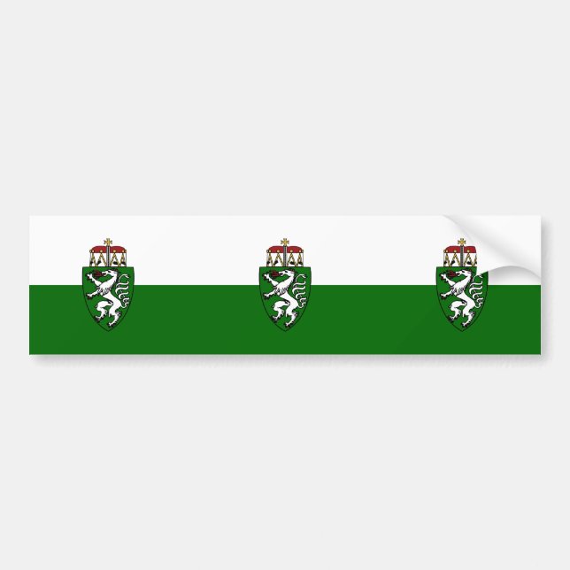 Steiermark (State), Austria flag Bumper Sticker (Front)