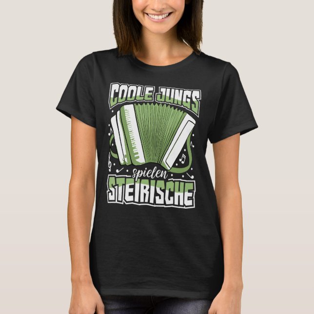 Steiermark Ziachorgl Styrian Harmonica Instrument T-Shirt (Front)